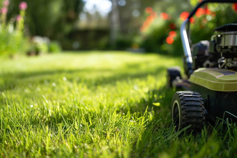 compact electric lawn mower